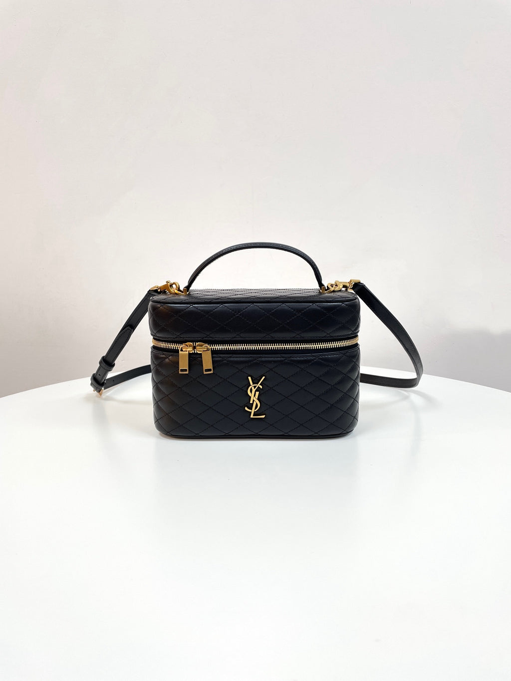 YSL Yves Saint Laurent GABY Large Zip Vanity Bag