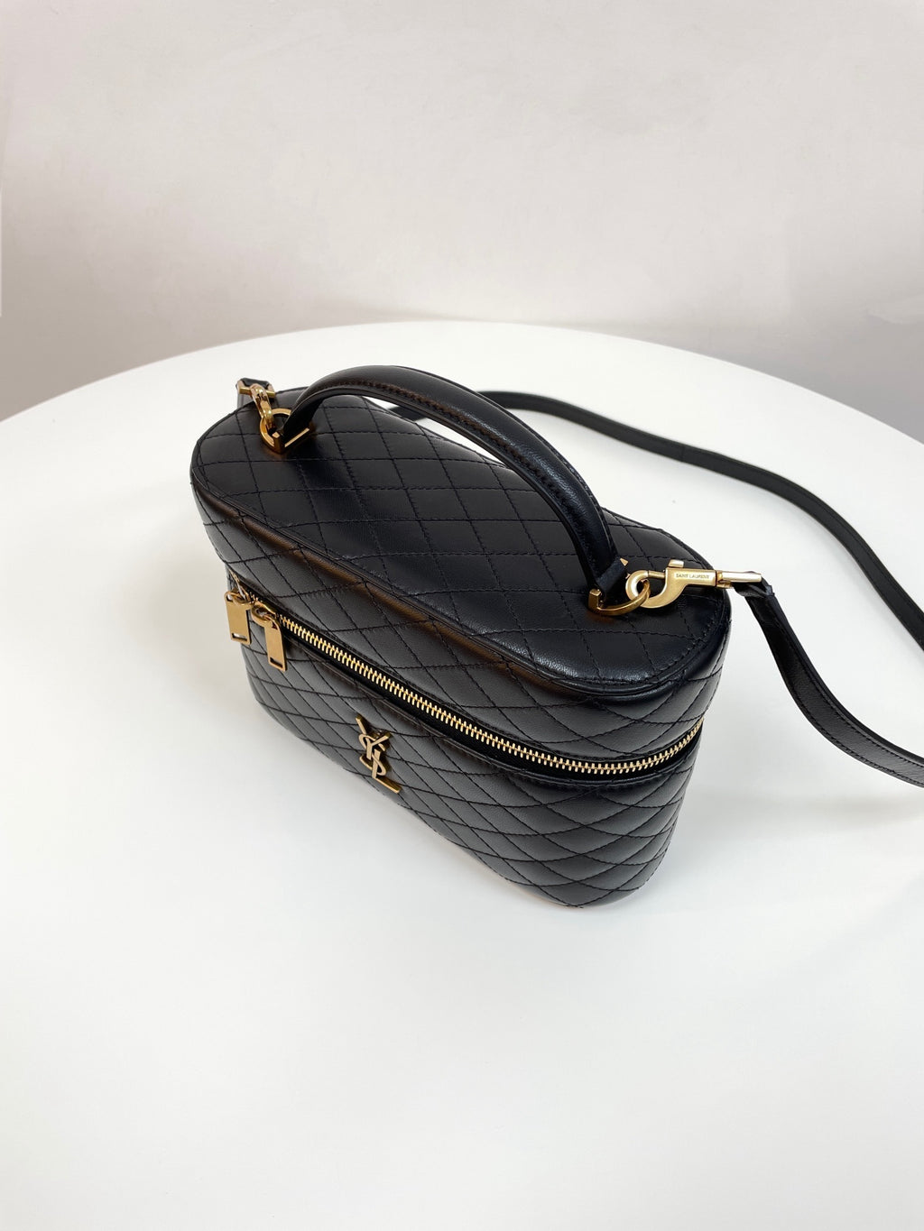 YSL Yves Saint Laurent GABY Large Zip Vanity Bag