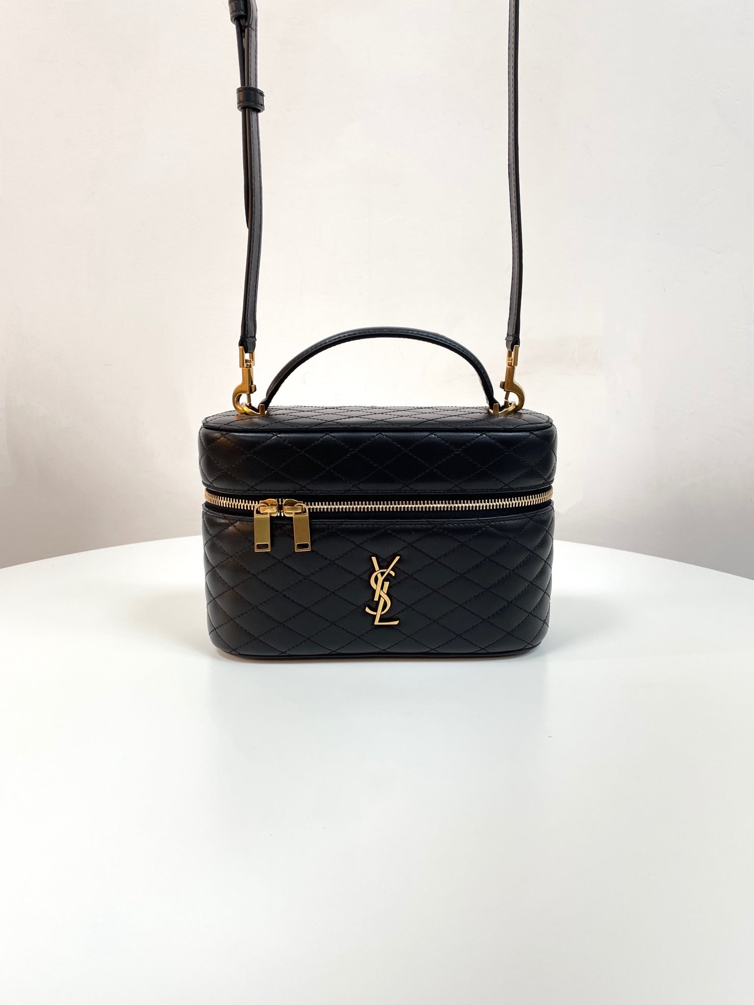 YSL Yves Saint Laurent GABY Large Zip Vanity Bag