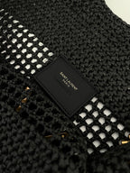 YSL Yves Saint Laurent ICARE Raffia Tote Bag