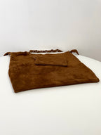 YSL Yves Saint Laurent Suede Large Shoulder Bag