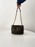 YSL Yves Saint Laurent NIKI Shoulder Bag Elephant Grain