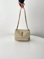 YSL Yves Saint Laurent NIKI Shoulder Bag Elephant Grain