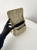 YSL Yves Saint Laurent NIKI Shoulder Bag Elephant Grain