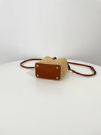 YSL Yves Saint Laurent LE 37 Raffia Bucket Bag Mini
