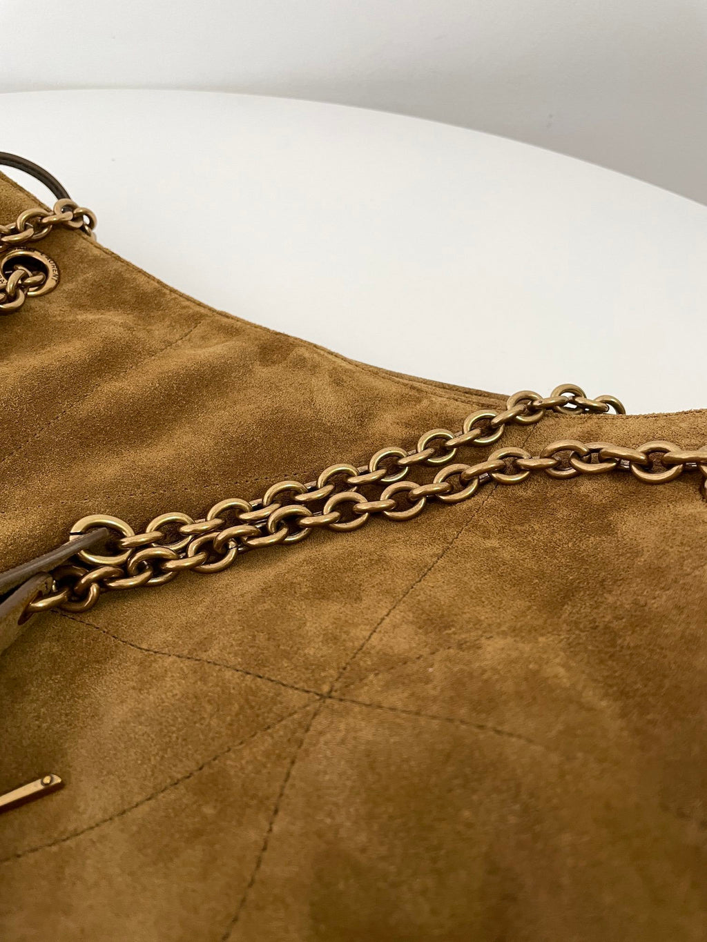 YSL Yves Saint Laurent Jamie 4.3 Pochon Shoulder Bag Suede