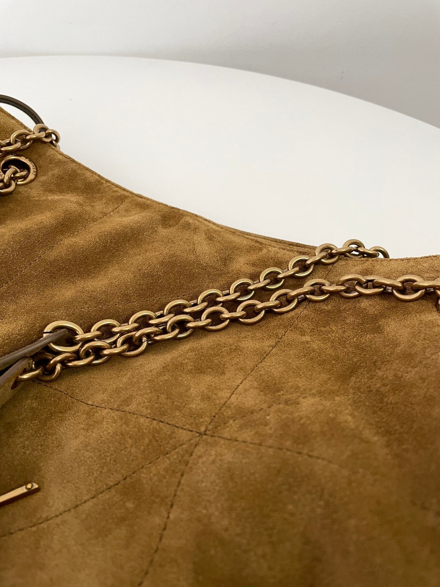 YSL Yves Saint Laurent Jamie 4.3 Pochon Shoulder Bag Suede