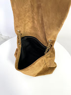 YSL Yves Saint Laurent JAMIE 4.3 Flap Shoulder Bag Suede