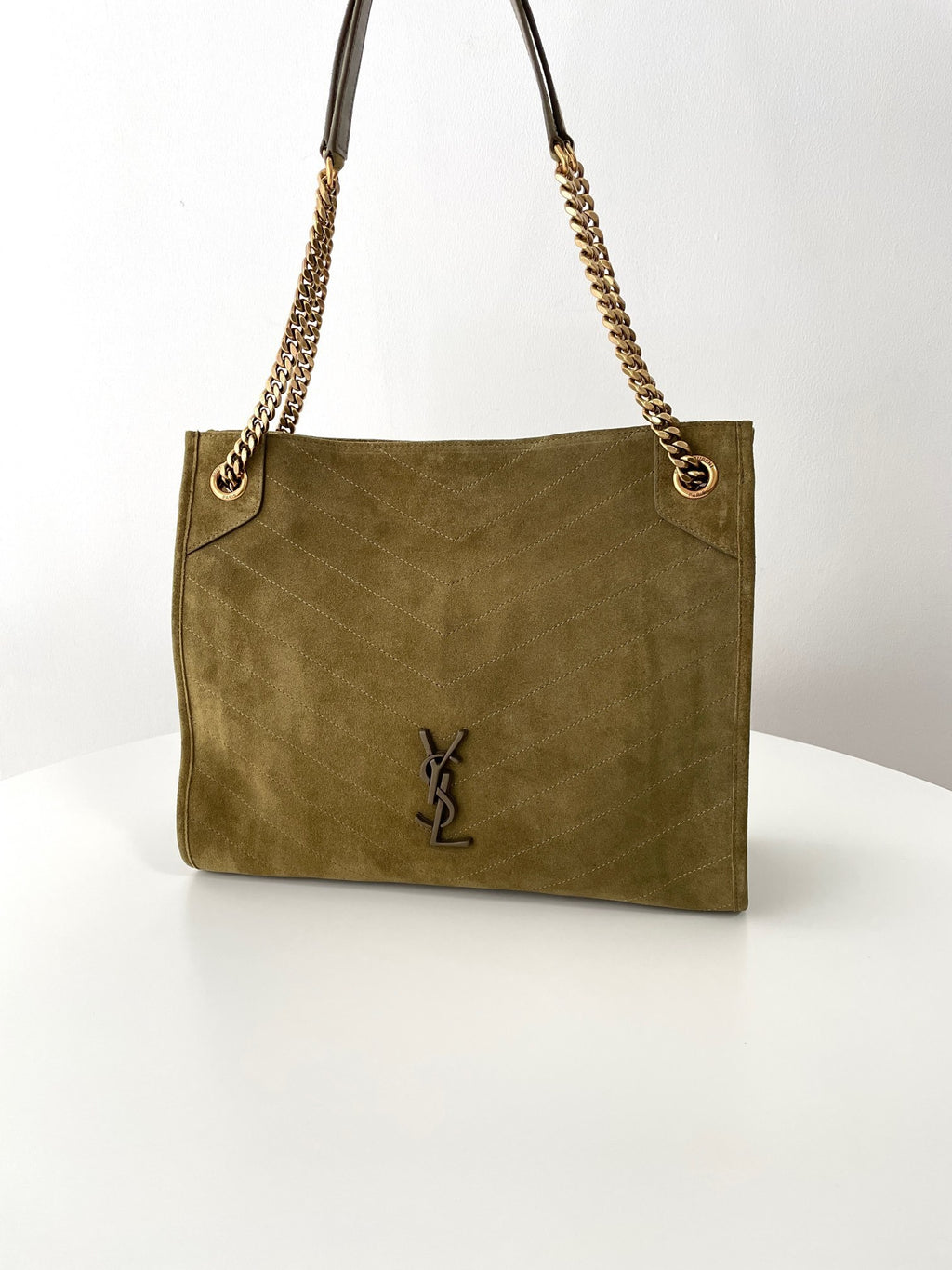 YSL Yves Saint Laurent NIKI Shopping Bag Suede