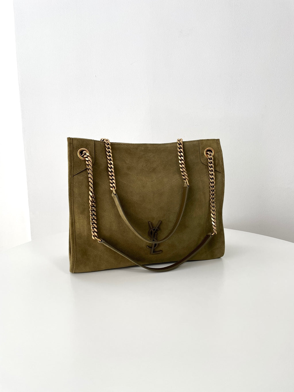YSL Yves Saint Laurent NIKI Shopping Bag Suede
