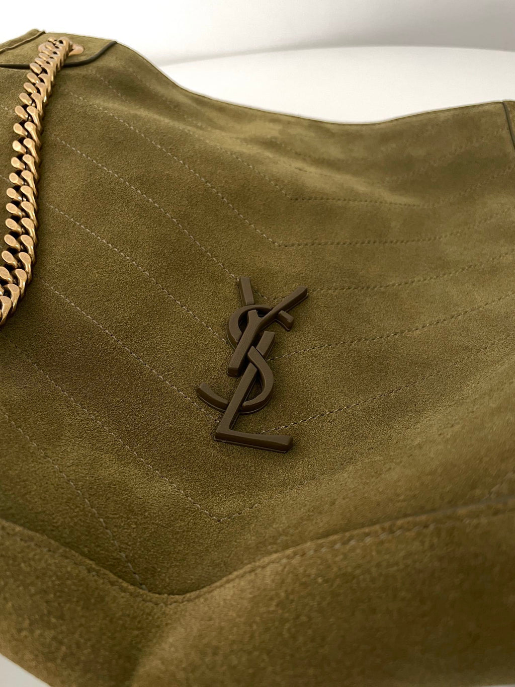 YSL Yves Saint Laurent NIKI Shopping Bag Suede