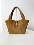 YSL Yves Saint Laurent BEA Tote Bag Suede