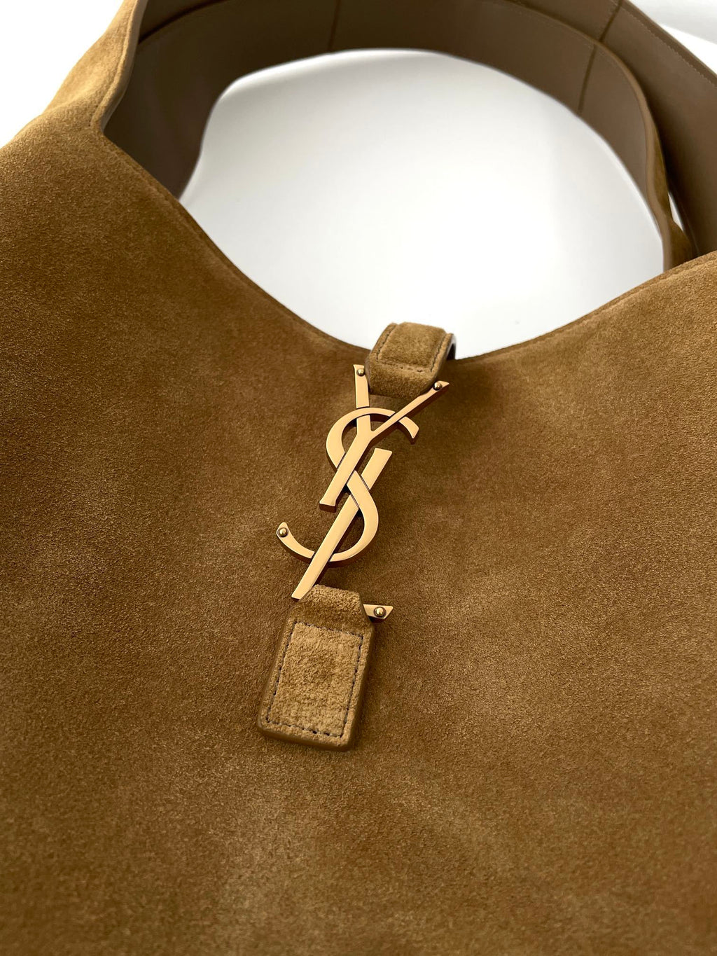 YSL Yves Saint Laurent BEA Tote Bag Suede
