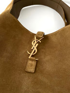 YSL Yves Saint Laurent BEA Tote Bag Suede