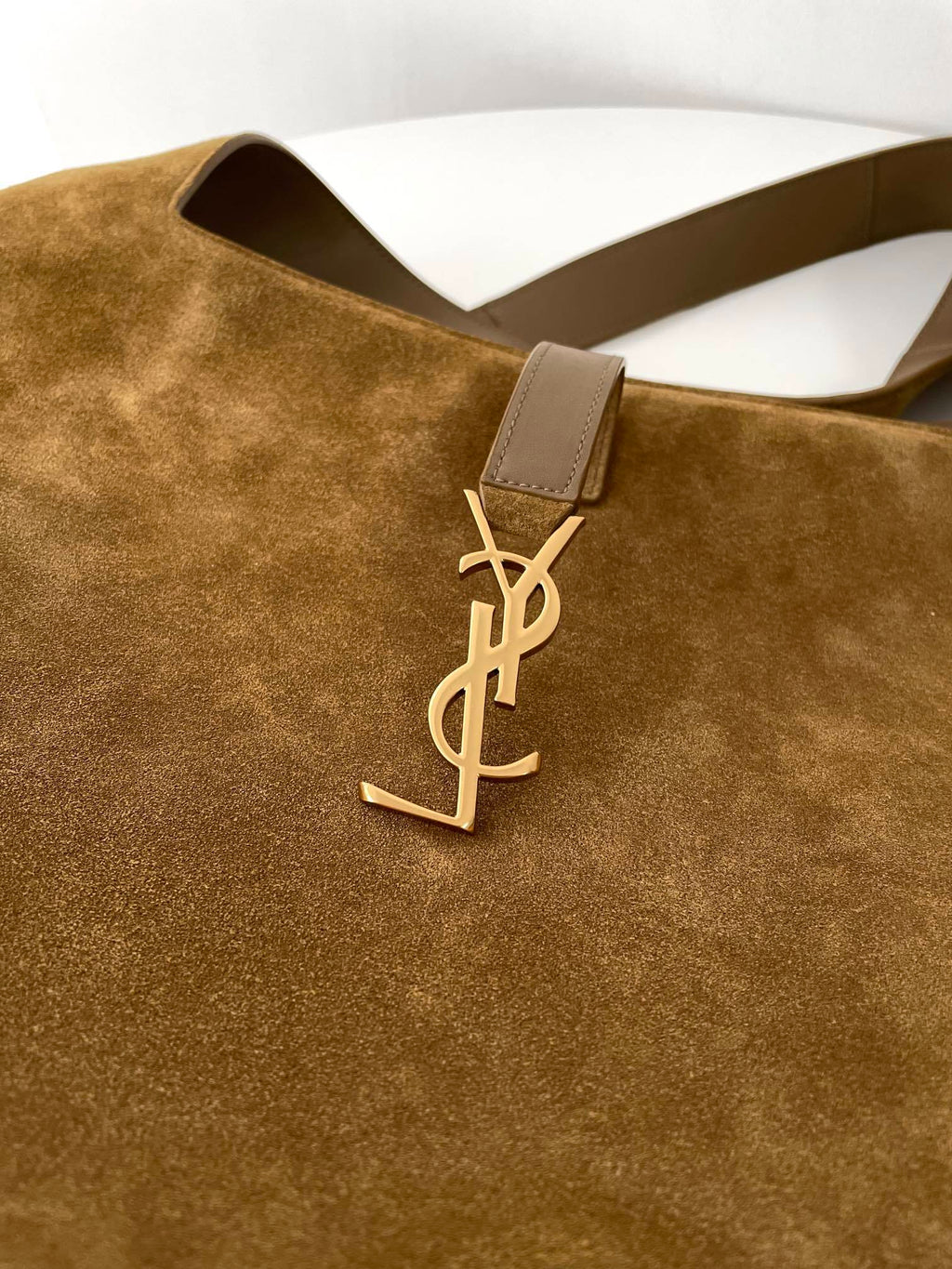 YSL Yves Saint Laurent BEA Tote Bag Suede