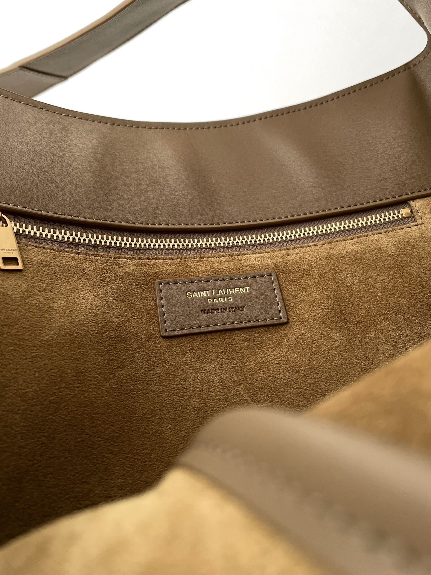 YSL Yves Saint Laurent BEA Tote Bag Suede