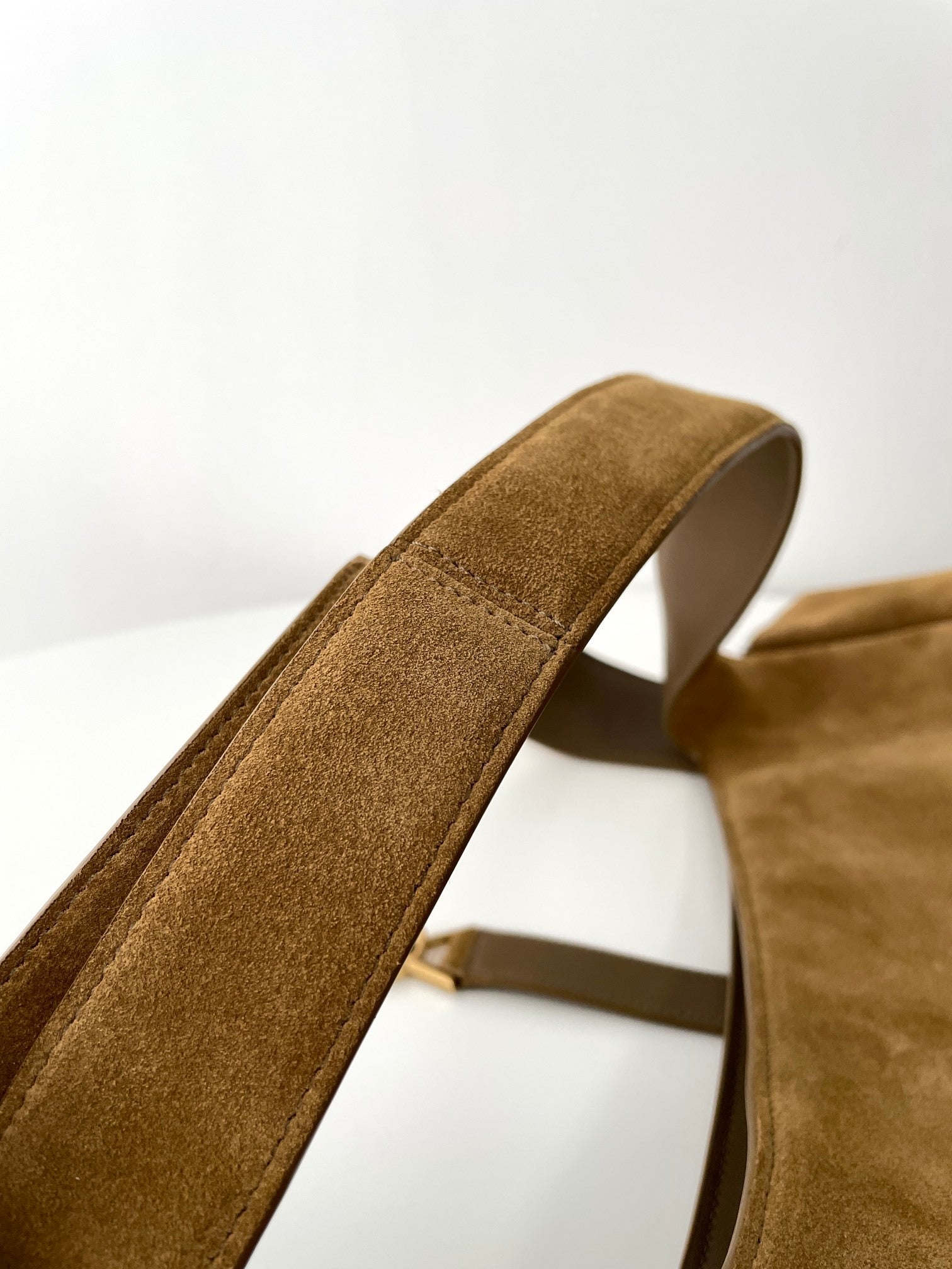 YSL Yves Saint Laurent BEA Tote Bag Suede