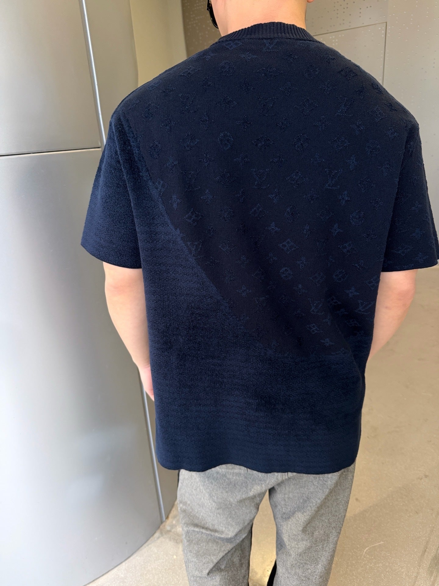 Louis Vuitton 25SS Jacquard Short-Sleeved Crew Neck T-Shirt