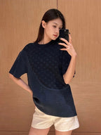 Louis Vuitton 25SS Jacquard Short-Sleeved Crew Neck T-Shirt