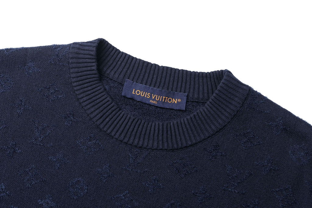 Louis Vuitton 25SS Jacquard Short-Sleeved Crew Neck T-Shirt