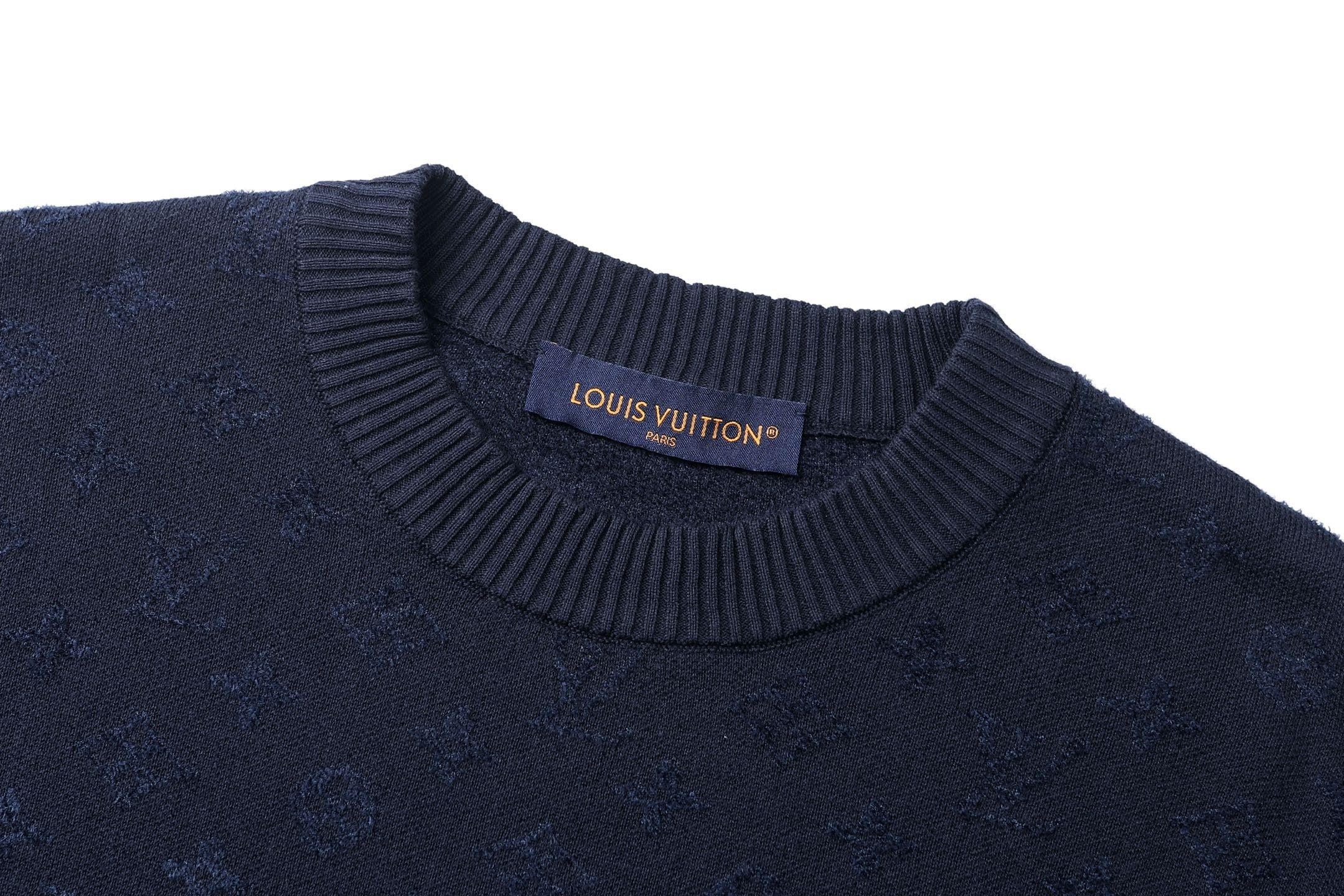 Louis Vuitton 25SS Jacquard Short-Sleeved Crew Neck T-Shirt