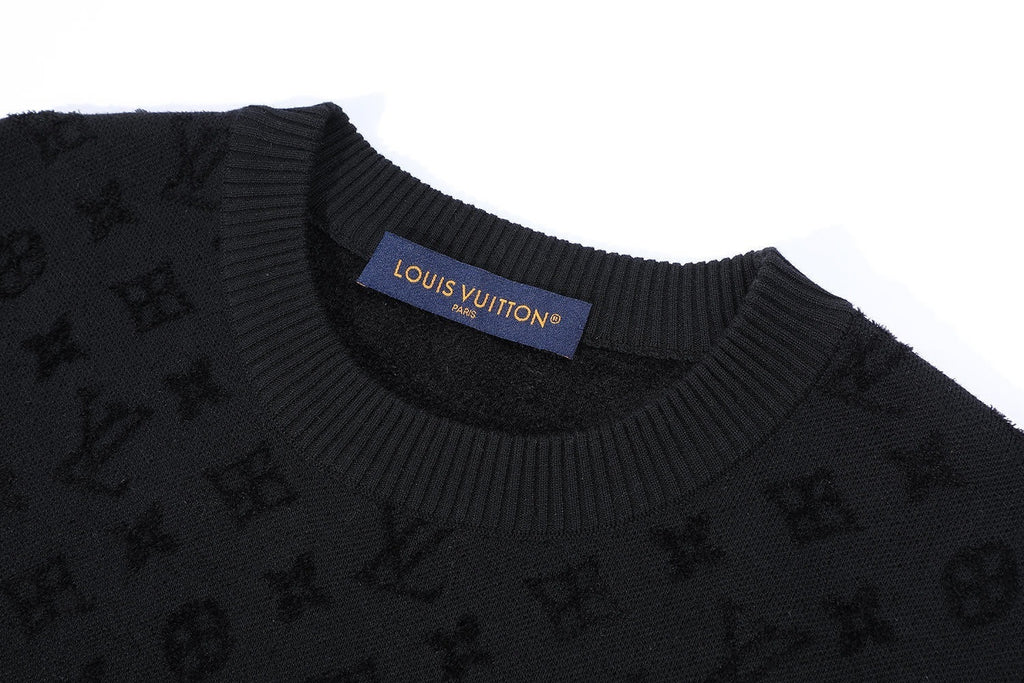 Louis Vuitton 25SS Jacquard Short-Sleeved Crew Neck T-Shirt