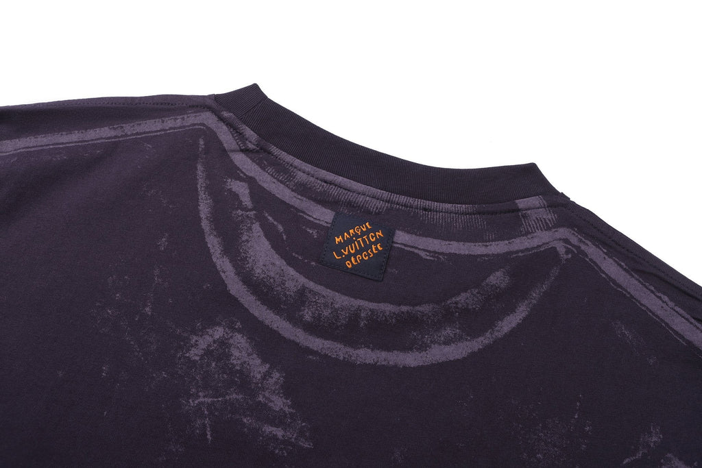 Louis Vuitton 26SS Overlapping Print Crew Neck Illusion Print Short-Sleeve T-Shirt