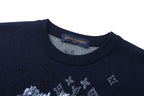 Louis Vuitton 26SS Wool Jacquard Pattern Crew Neck Short-Sleeve T-Shirt