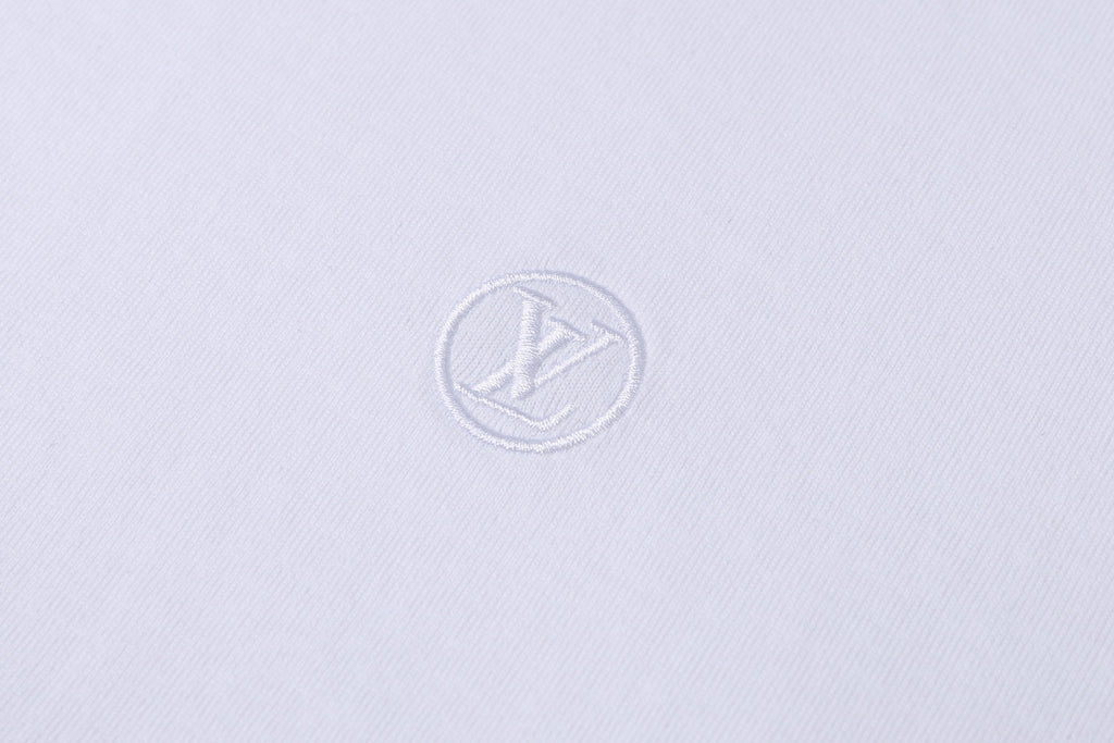 Louis Vuitton Classic Logo Pure Cotton Short-Sleeve T-Shirt
