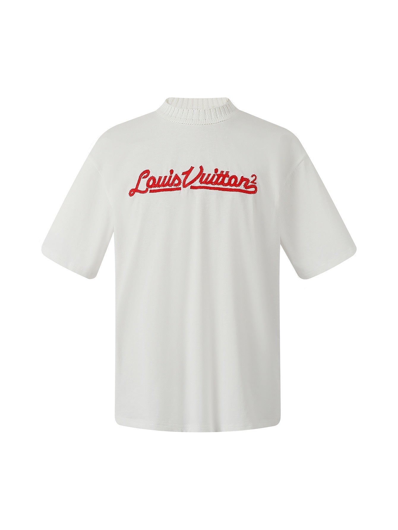 Louis Vuitton Classic Letter Embroidery Crew Neck Short-Sleeve T-Shirt