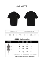 Louis Vuitton Solid Color Crew Neck Short Sleeve T-Shirt with Logo on Chest