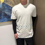 Louis Vuitton Rhinestone Knit Short-Sleeve T-Shirt