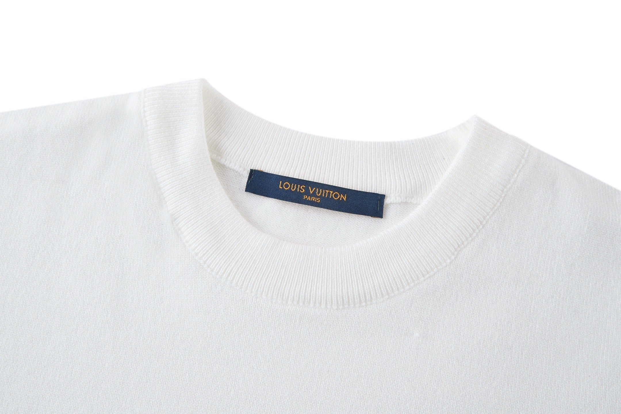 Louis Vuitton Rhinestone Knit Short-Sleeve T-Shirt