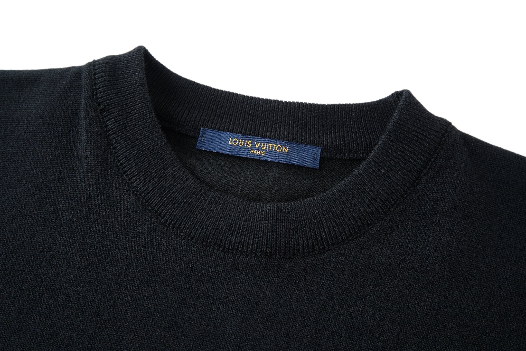 Louis Vuitton Rhinestone Knit Short-Sleeve T-Shirt