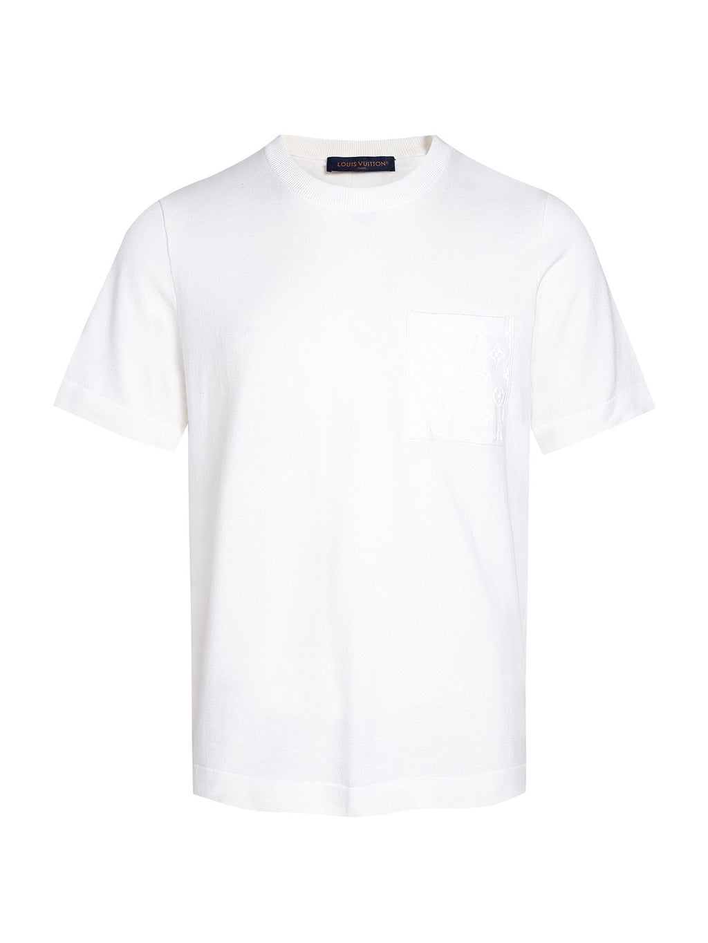 Louis Vuitton 25SS Solid Color Nylon Embellished Short-Sleeve T-Shirt