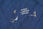 Louis Vuitton 25SS Embroidered Young Denim Short-Sleeve Shirt