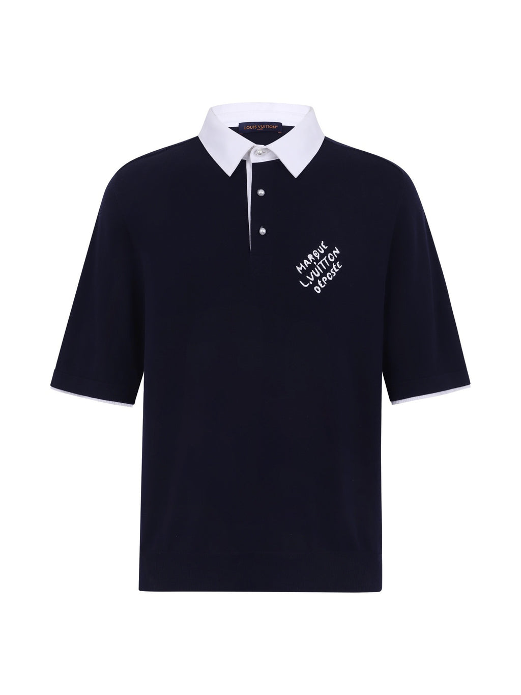 Louis Vuitton Button-Up Pullover Short-Sleeve Polo Shirt