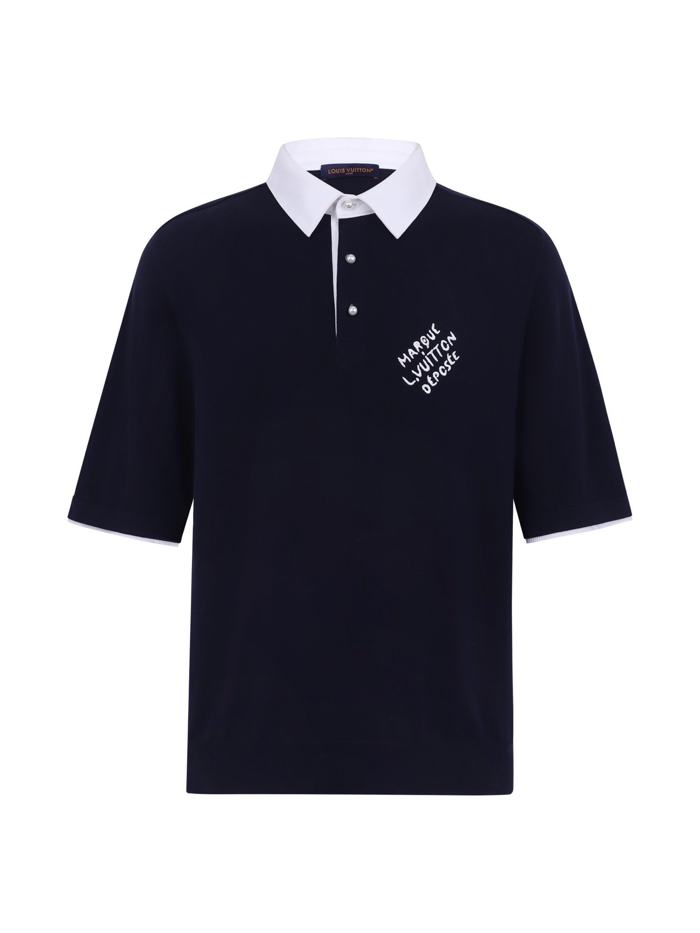 Louis Vuitton Button-Up Pullover Short-Sleeve Polo Shirt