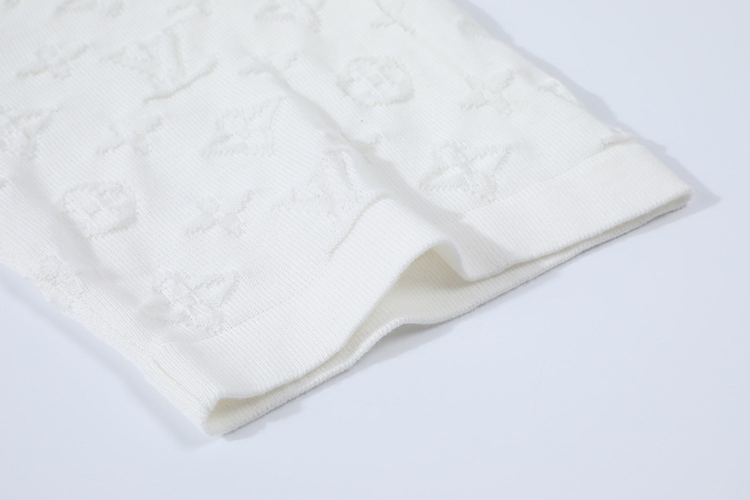 Louis Vuitton 25SS Cotton Jacquard Crew Neck Short-Sleeve T-Shirt
