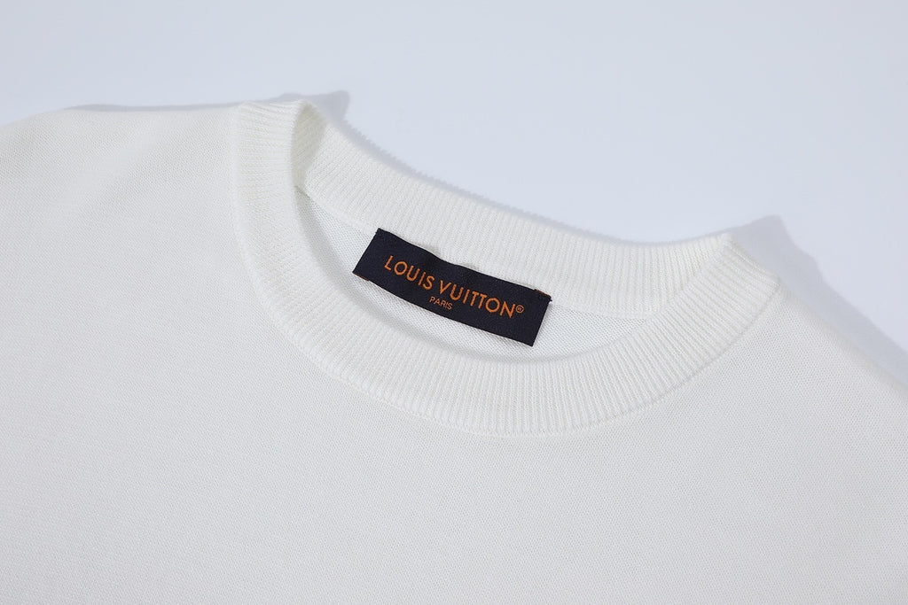 Louis Vuitton 25SS Cotton Jacquard Crew Neck Short-Sleeve T-Shirt