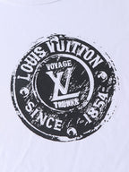 Louis Vuitton 25SS Stamped Cotton Knit Crew Neck Short-Sleeve T-Shirt