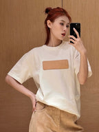 Louis Vuitton 25SS Appliquéd Cotton Short-Sleeve Crew Neck Shirt