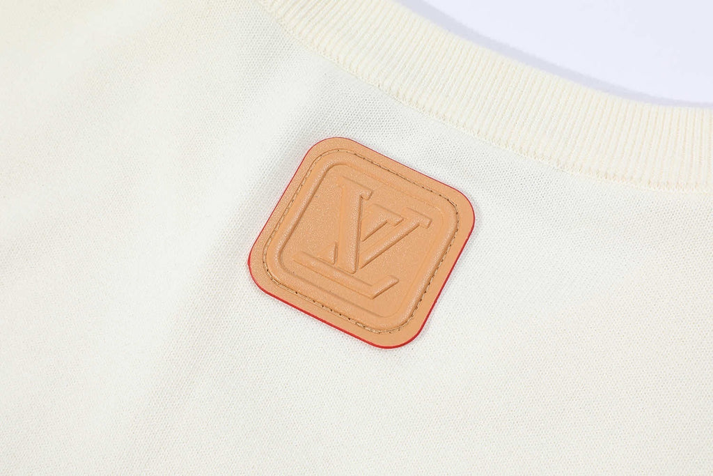 Louis Vuitton 25SS Appliquéd Cotton Short-Sleeve Crew Neck Shirt
