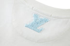 Louis Vuitton 5D Embroidered Short-Sleeve T-Shirt (Front and Back)