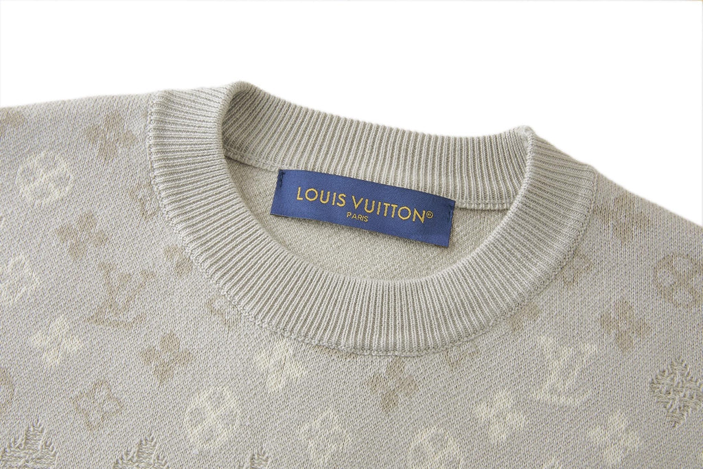Louis Vuitton Monogram Surplus Jacquard Short-Sleeve Crew Neck Shirt