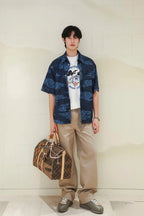 Louis Vuitton Short-Sleeve Chambray Shirt
