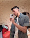 Louis Vuitton Monogram Embossed Workwear Denim Piece