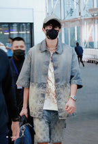 Louis Vuitton Monogram Embossed Workwear Denim Piece
