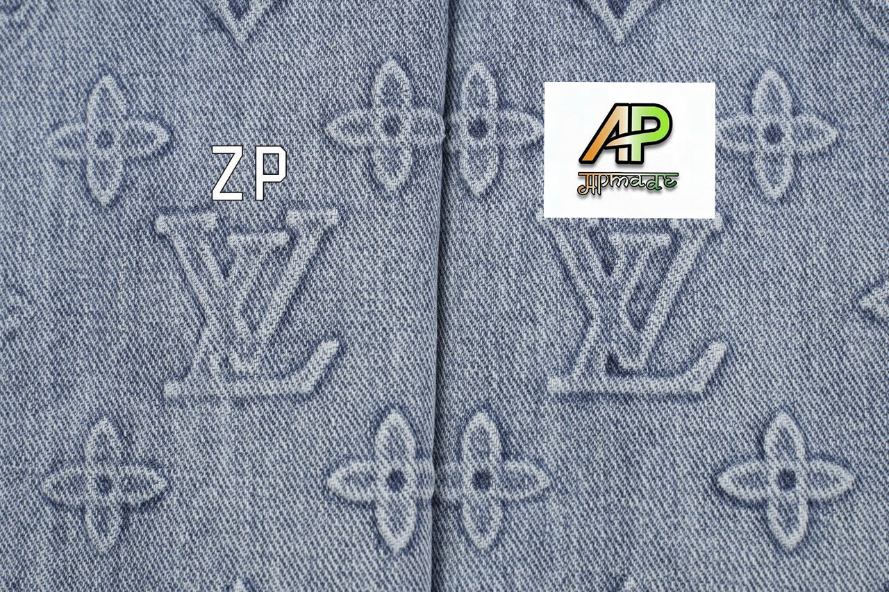 Louis Vuitton Monogram Embossed Workwear Denim Piece