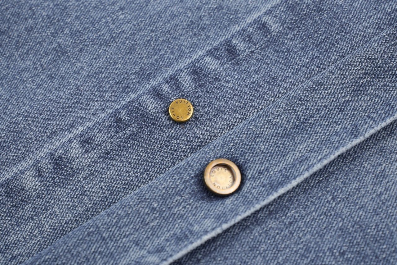 Louis Vuitton Monogram Embossed Workwear Denim Piece